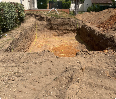 Fouilles en cours pour une piscine à Poilly-lez-Gien