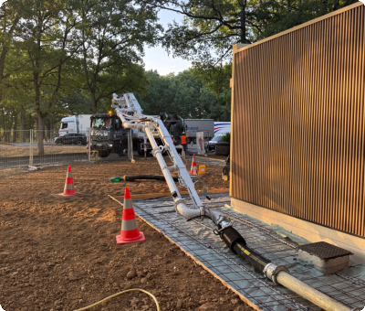 Coulage de béton désactivé à Orléans pour aire d’autoroute